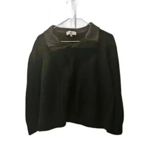 Turnbury Extra Fine Merino Wool Sweater - Black 3XT